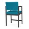 Lesro Lenox Steel Hip Chair Metal Frame, Charcoal, OH Waterfall Upholstery LS1161 - alternate 2